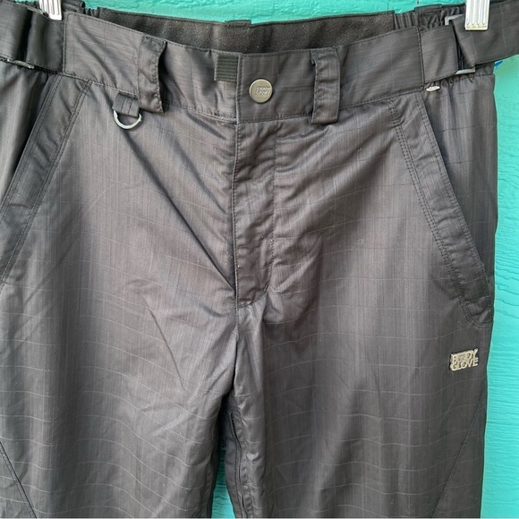 BODY GLOVE SNOWBOARD PANTS SIZE MEDIUM 34” ADJUSTABLE WAIST BLACK - Picture 2 of 11